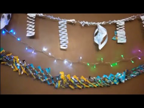 اسهل طريقه لعمل فانوس وزينه رمضان بالاوراق القديمه و اكياس الشيبسي 