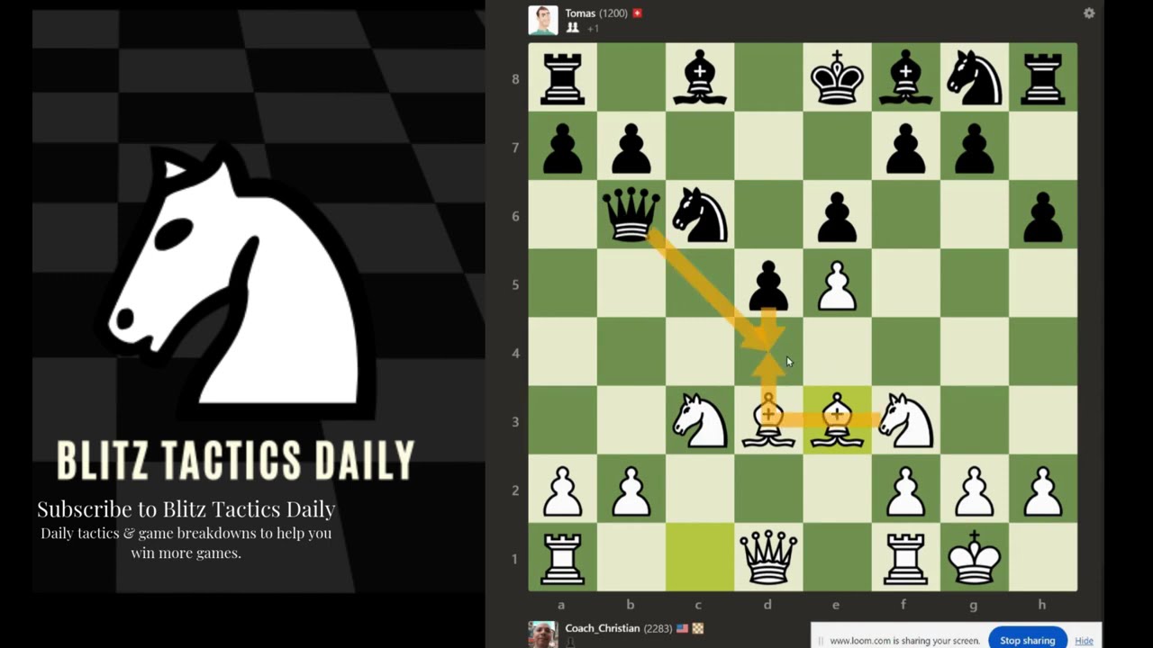 Queen Trapped!😎 Tricky Tactics To Win against 1200!