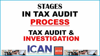 Full TAXATION | STAGES IN TAX AUDIT PROCESS | ICAN TAXATION & ACCA | TAX AUDIT & INVESTIGATION |TAX PAYER Guide