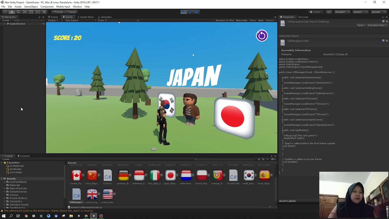 TUGAS AKHIR GAME EDUKASI 3D AYU YUNIANINGSIH A710170085 - YouTube