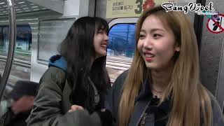 [INDO SUB] GFRIEND G-ING : Behind the scenes of ‘Crossroads’ M V shooting on the subway