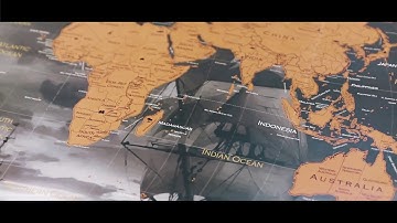 tetonQ UNBOXING Scratch off World Map