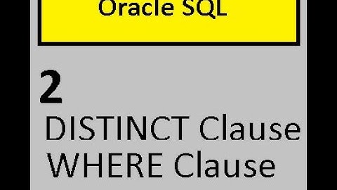 How to use DISTINCT in sql | How to use comparison operators in Oracle sql