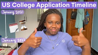 The College Application Timeline| what to do and when to do it// US College App Guide