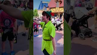 Playing Sneak Tag With Peter Pan At The Magic Kingdom...