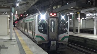 【終着駅到着！】東北本線 E721系 普通仙台行き 仙台駅
