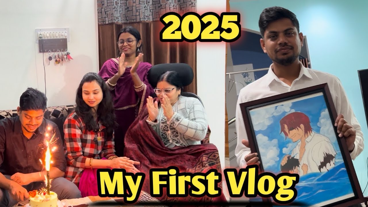 My First Vlog / Happy New Year 2025 / Birthday Celebration / Family ...