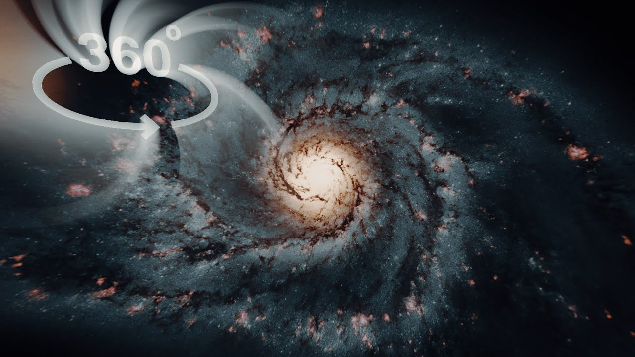 360° VR Journey to the Core of the Whirlpool Galaxy (Simulation) - YouTube
