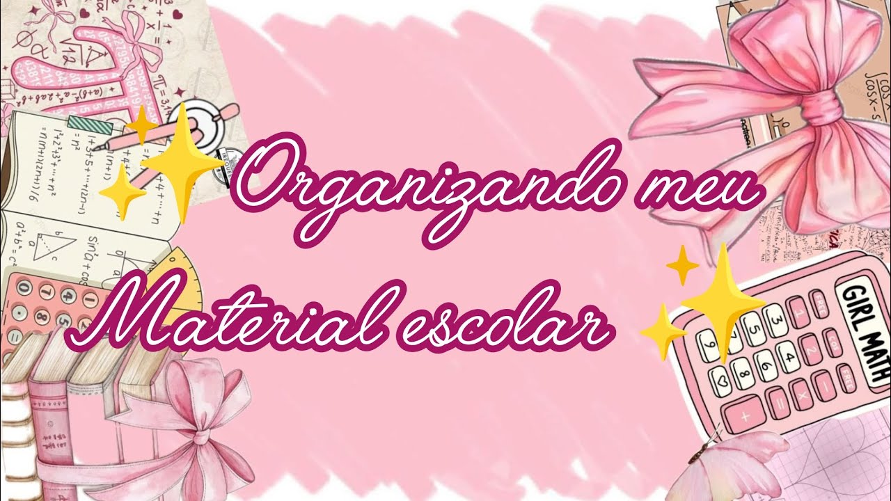 ✨Organizando meus materiais escolares 2026✨....