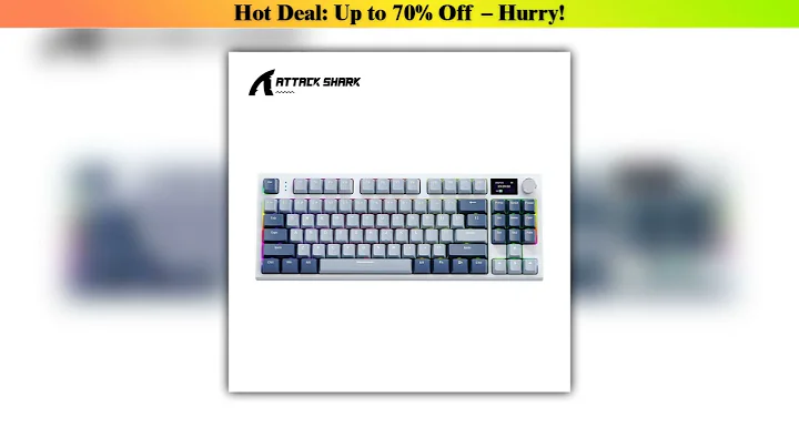 Unboxing Attack Shark K86 Metal Knob Mechanical Keyboard,TFT Screen,Hot Swap,RGB,Bluetooth/Wireless