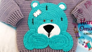 كروشيه طريقةعمل دبدوب لتزين الشغل_How to make a face of a teddy bear crocheted_موديل2