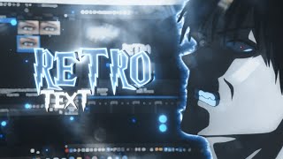 Retro Text 2Nd Method Tutorial Sony Vegas Pro