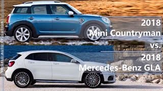 2018 Mini Countryman vs 2018 Mercedes GLA (technical comparison) -