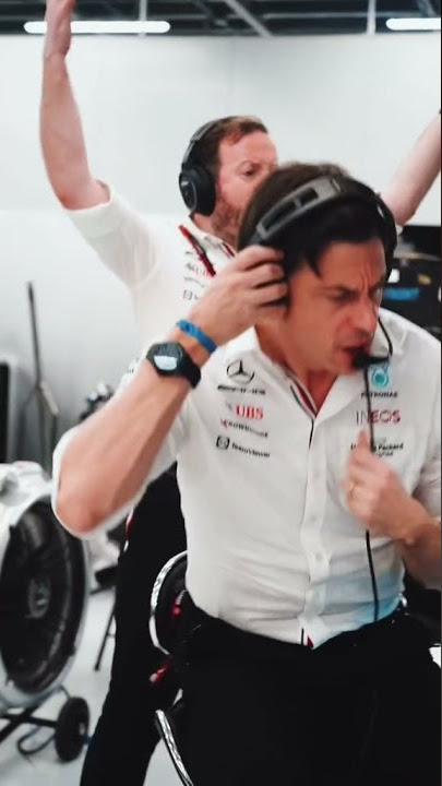 Mercedes boss Toto Wolff was seen screaming and smashing his headphones
