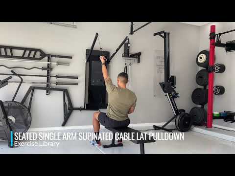Seated Single Arm Supinated Cable Lat Pulldown