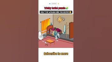 Help the Woman Hide the Secret 🤫 | Tricky Twist 🧩 Gameplay #shorts