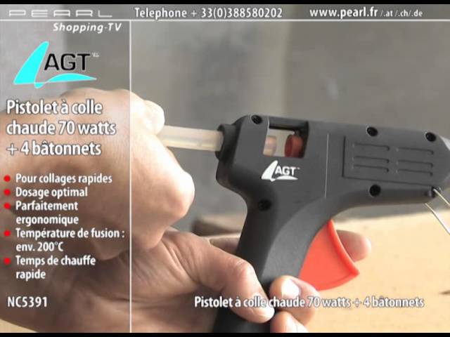 PISTOLET À COLLE CHAUDE 70 W + 2 BÂTONNETS 