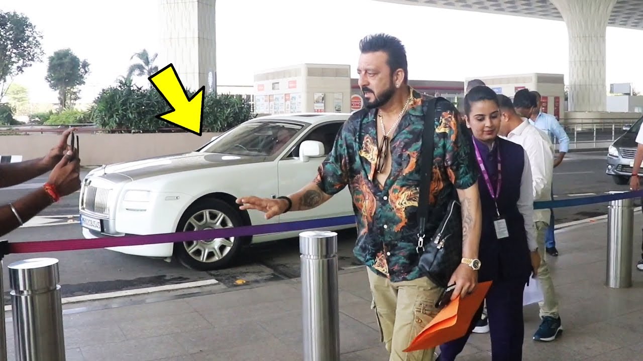 Sanjay Dutt Arrives In Rolls Royce Ghost Worth Rs 7.95 Crore At Mumbai Airport