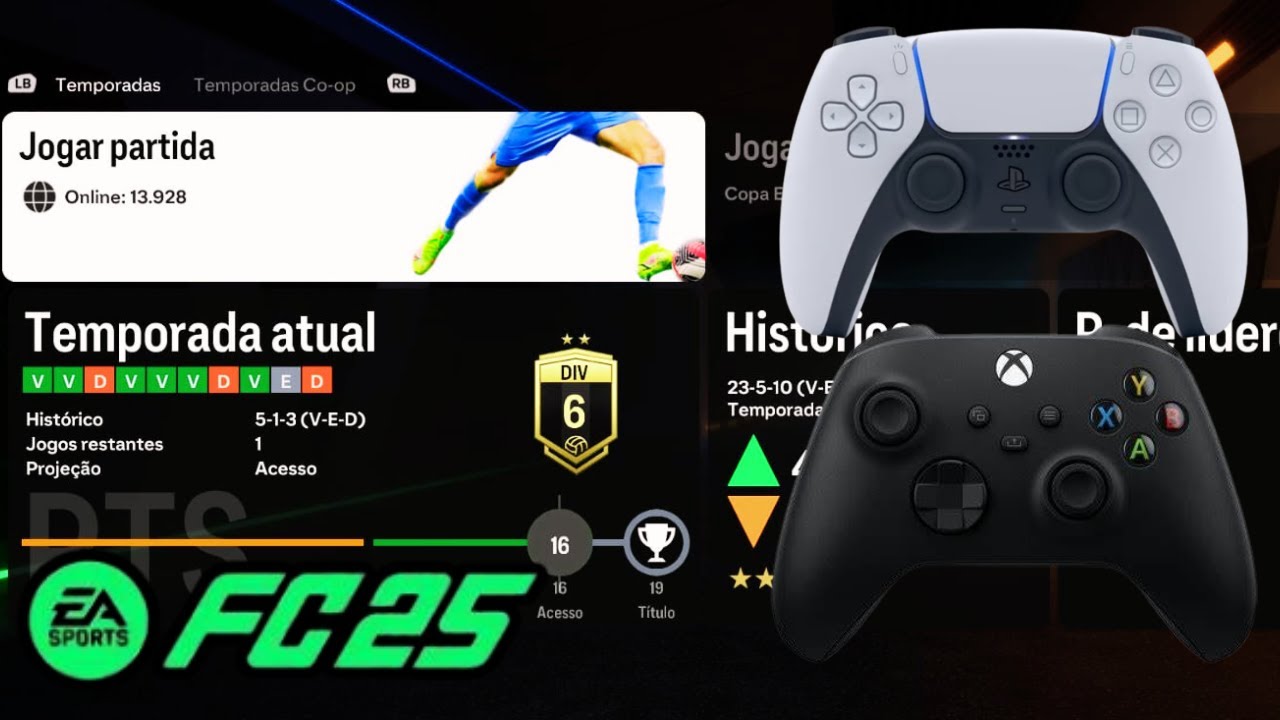 FC 25 COMO JOGAR ONLINE COM 2 PLAYERS no MESMO CONSOLE ( como jogar ...
