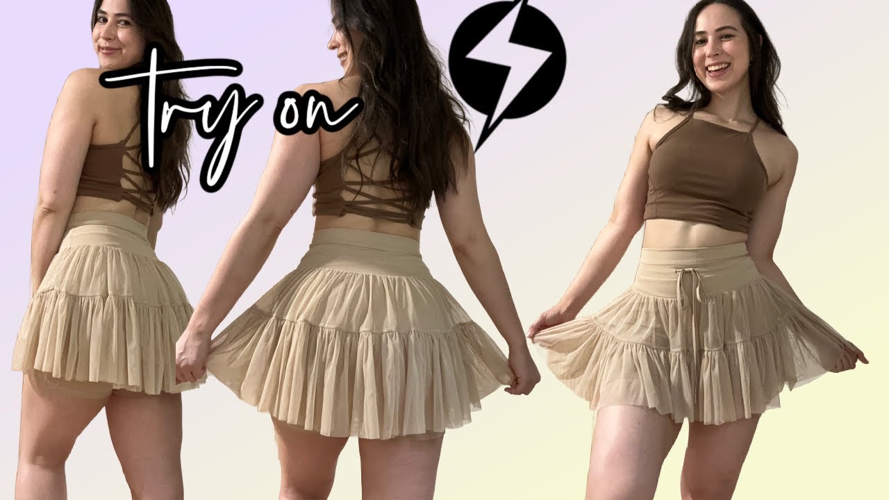 UNSPONSORED POPFLEX VIRAL PIROUETTE SKORT TRY ON! (Taylor Swift skirt)