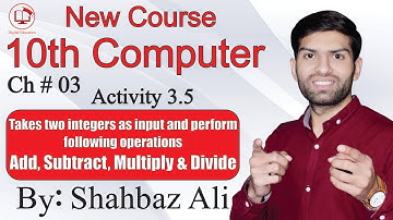 Activity 3.5 | C Program of Athematic Operations from 1 to 4 | 10th Computer | @DigitalEducation101