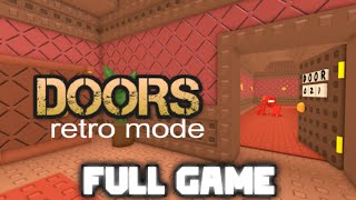 DOORS: "Retro Mode" - (Full Walkthrough) - Roblox