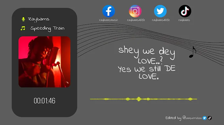 Speeding Train by Raybams  - Lyrics video