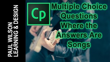 Adobe Captivate - Multiple Choice Where the Answers Are Songs