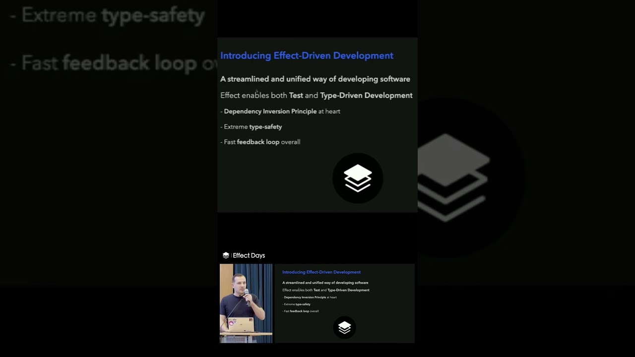 Effect fully leverages TypeScript's type system
