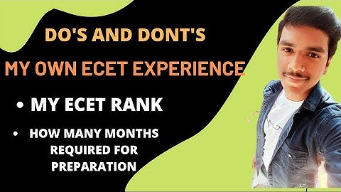 MY OWN ECET EXPERIENCE| MY AP ECET RANK| TIPS TO CRACK AP/TS ECET IN ONE MONTH| @nithinkolluru