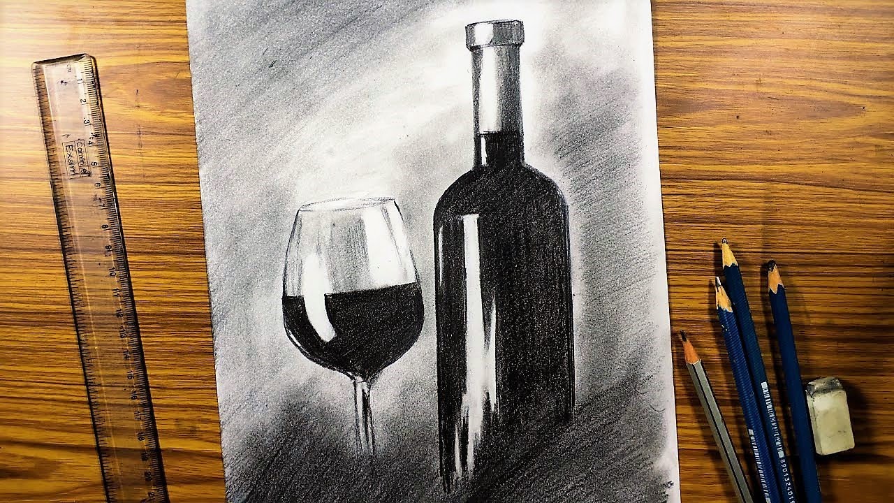 Ever art Still life sketching with pencil shade simple and easy