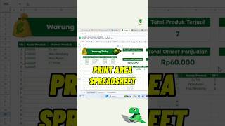 Cara print area di spreadsheet, print sebagian #spreadsheet #exceltips #exceltricks #googlesheets