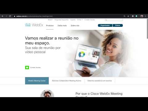 Vídeo: O WebEx pode ser usado para videoconferência?