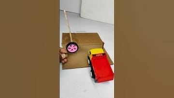 Car Crossing Electric Gate • Dc Motor | #dcmotor #tech #youtubeshorts #dcmotorproject