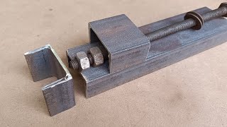 DIY New Metal Bench Vise / Making  A Heavy Duty Metal Bench Vise For Workshop / Drill Press Vise