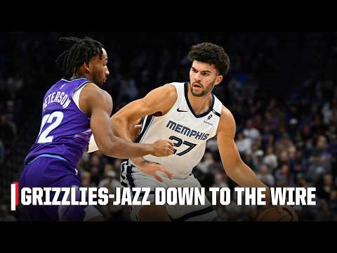 Memphis Grizzlies and Utah Jazz battle to the final buzzer 👀🚨 | NBA on ESPN
