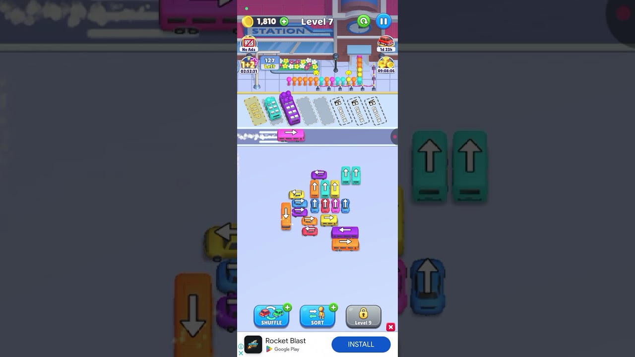 7 Level Bus craze Traffic jam puzzle game 2025 - YouTube