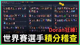 【魚丸介紹】稽查世界賽選手積分練習情況！Doran 成拼命三郎？哪些英雄是主流？#Worlds2026