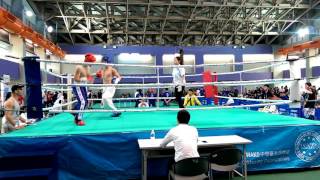 第八屆WAKO 1050430 全接觸74KG 第一場 沈致承 & 李帛 R1