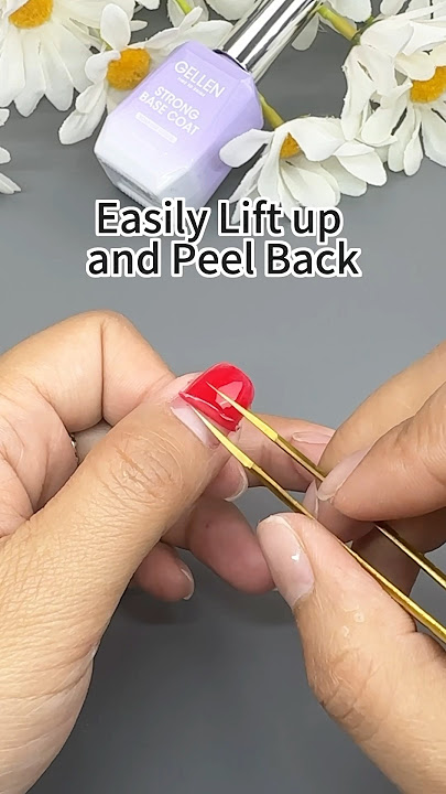 Nail Tutorial | Peel Off Base Coat #nails #nailtutorial #gellen #gelnailpolish