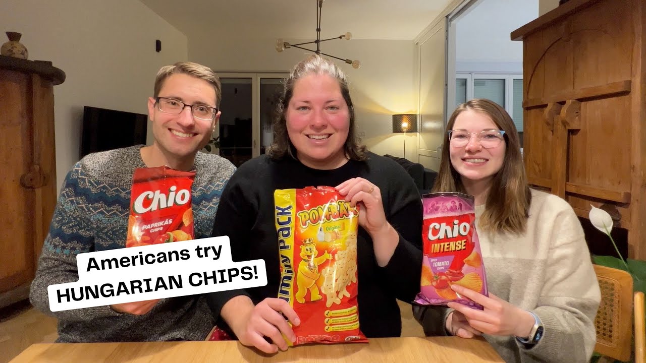 CHIPS AND TRIPS | Americans try HUNGARIAN CHIPS! (Paprika chips + Ketchup Chips)