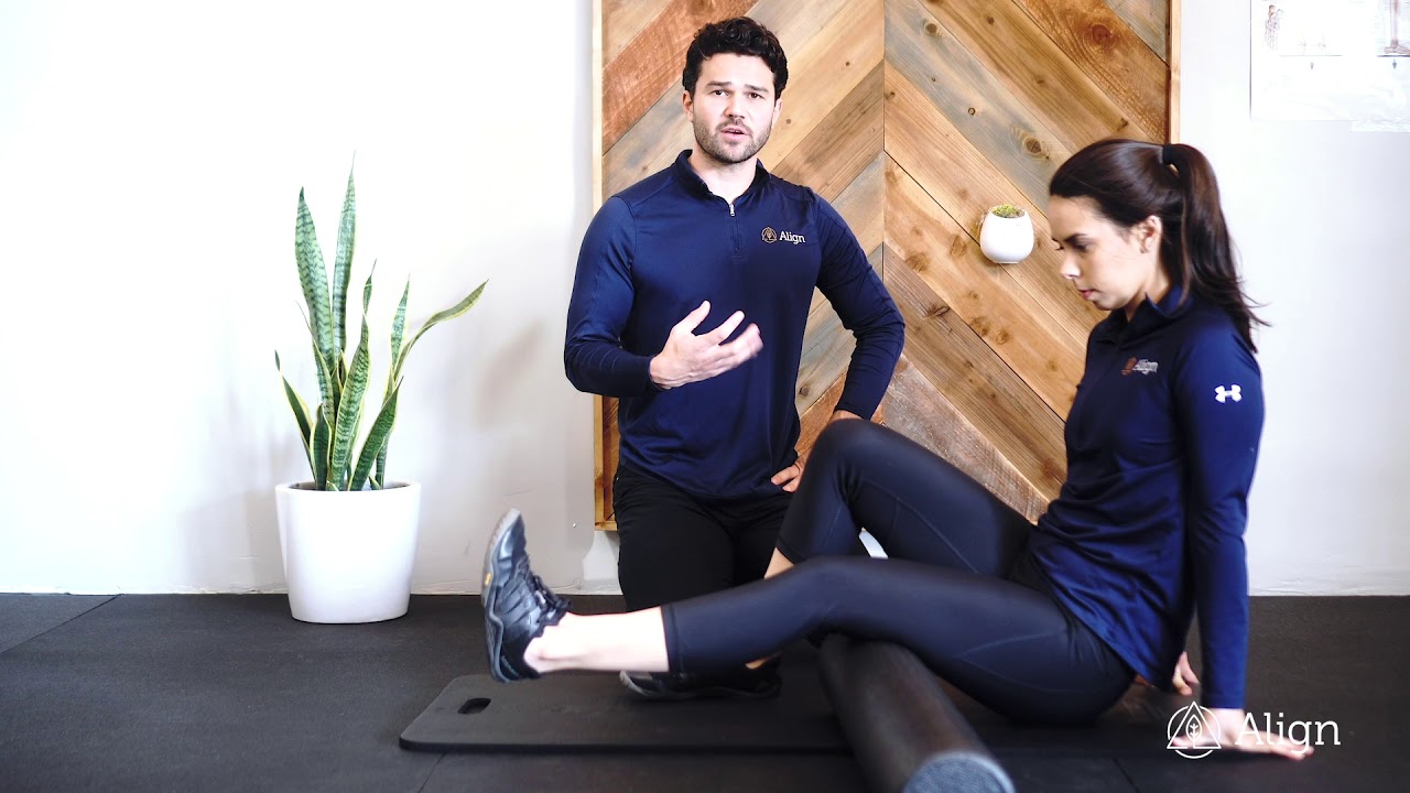 Hamstring Mobilization On Foam Roller - YouTube