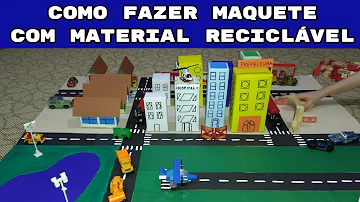 O que precisa para fazer uma maquete de uma cidade?