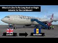 Flying long haul on virgin atlantic in economy class to the tropical island of barbados  tripreport