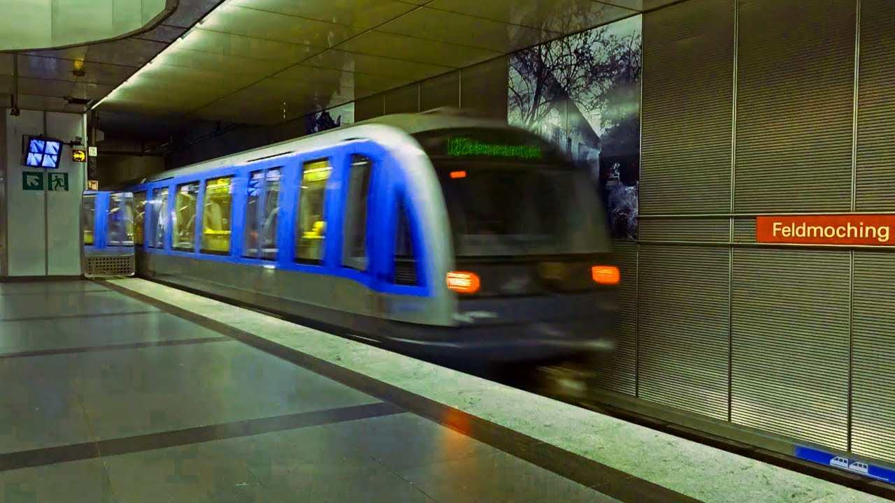 🚇 MVG C1 departing FELDMOCHING (Munich U-Bahn)