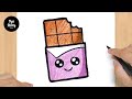 #388 How to Draw a Cute Chocolate - Easy Drawing Tutorial