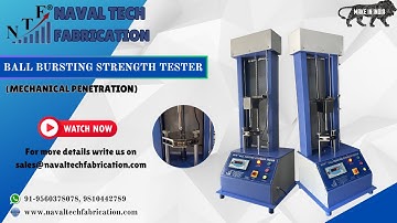Ball Bursting Strength Tester