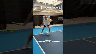 How to Master Your Pickleball Forehand Drive | 3 Footwork & Contact Point Progressions ⚡️ #coaching