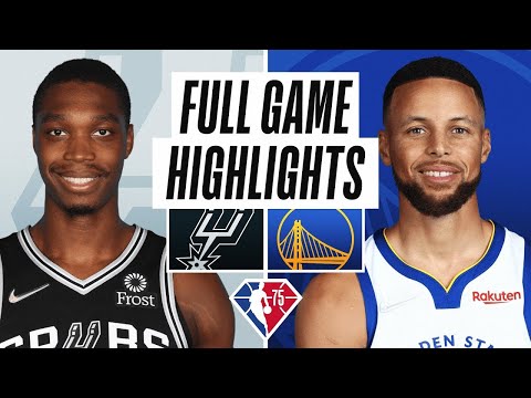 Golden State Warriors vs. San Antonio Spurs Full Game Highlights | NBA Season 2021-22