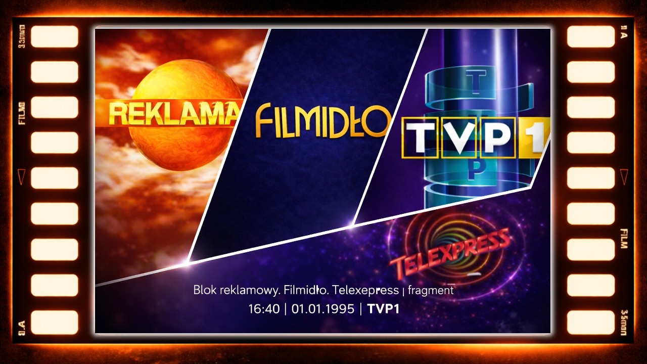1995.01.01 • TVP 1 • 16:40 ▸ Blok reklamowy. Filmidło. Teleexpress
